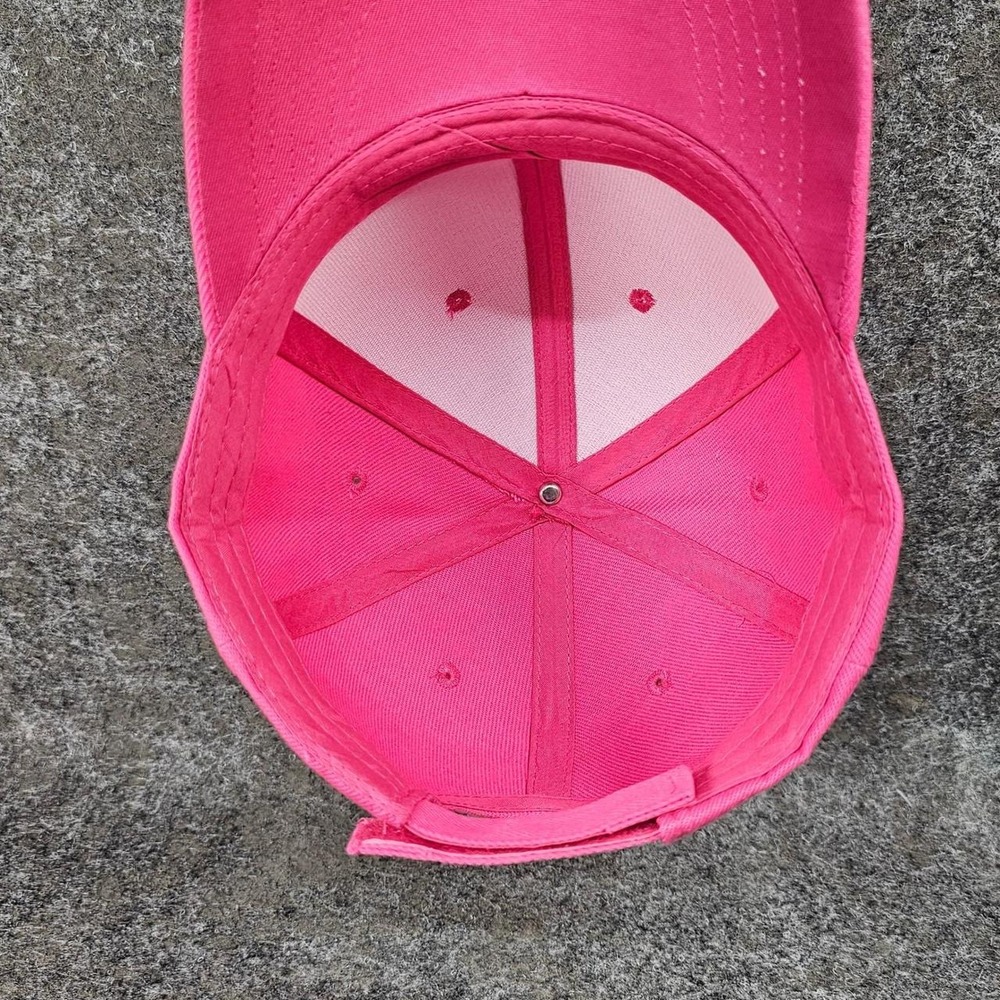 Hot pink twill baseball cap - Picture 5 of 5